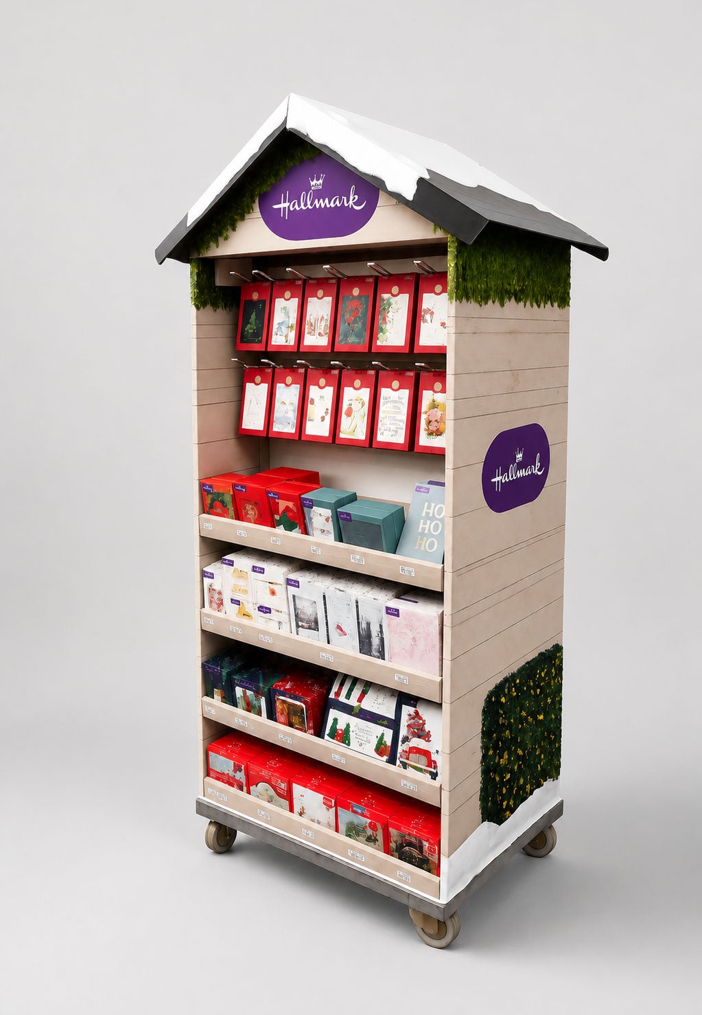 Hallmark huisje palletdisplay Hallmark huisje palletdisplay
