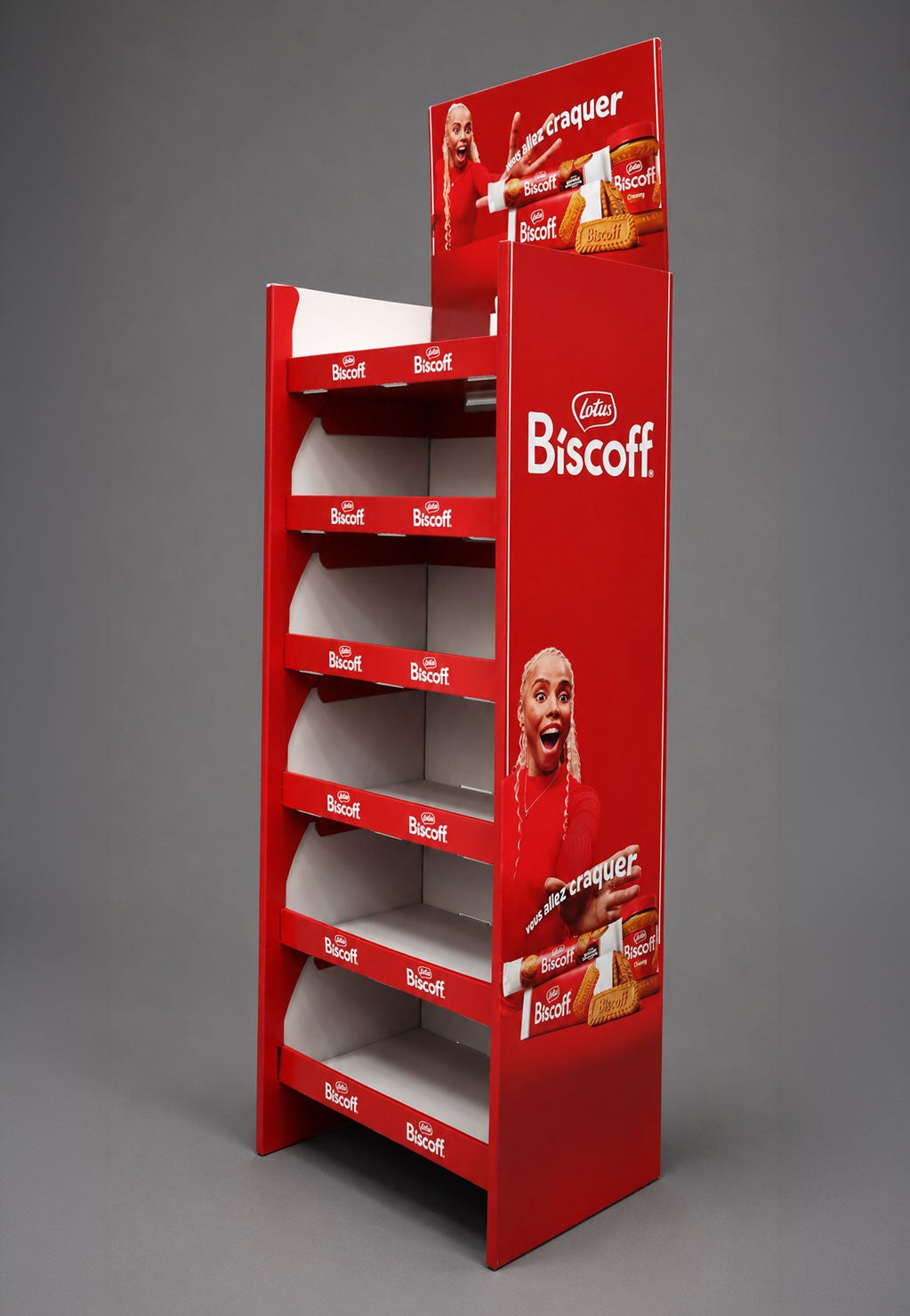 2 Second HANG-IN Display met zes trays 2 Second HANG-IN Display met zes trays