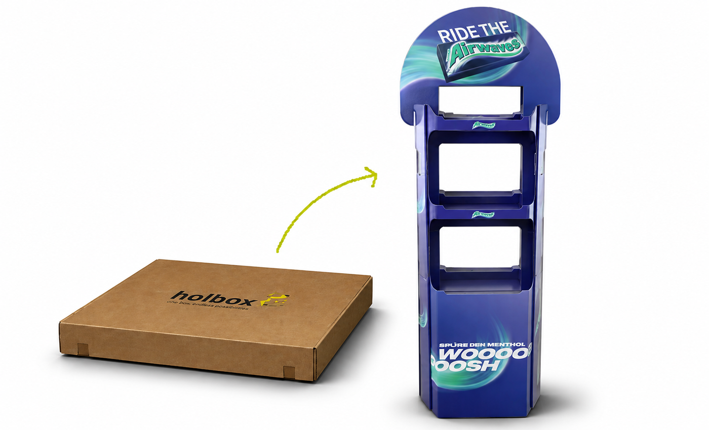Van pakket naar 2 Second RETAIL COMPACT Display Van pakket naar 2 Second RETAIL COMPACT Display