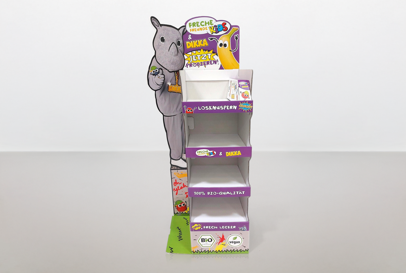 Kartonnen palletdisplay - Freche Freunde - Holbox Kartonnen palletdisplay - Freche Freunde - Holbox