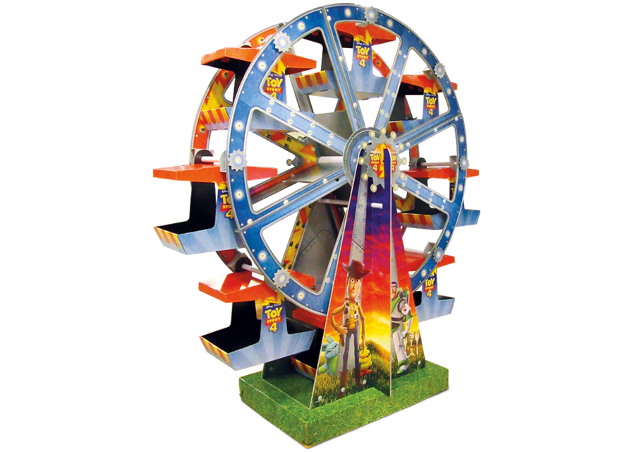 Kartonnen reuzenrad Walt Disney Toy Story 4 - Holbox Kartonnen reuzenrad Walt Disney Toy Story 4 - Holbox